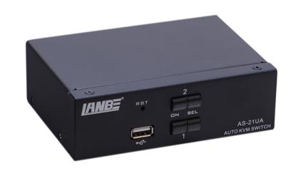 AS-21UA (Metal-Housing Desktop VGA/USB KVM Switch, 2ports )